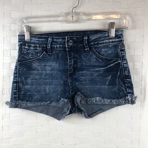 Hart Blue Jean Shorts Size 26 (Waist 26") Cut-Offs Stretch *C